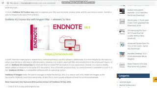 endnote x9 download with crack